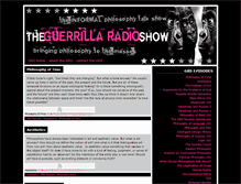 Tablet Screenshot of guerrillaradioshow.com